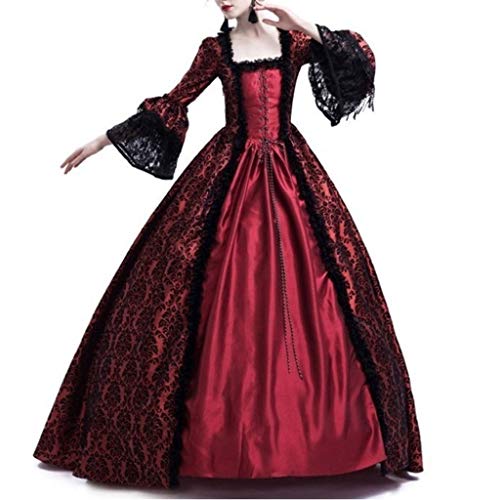 Brillanto Vestido de Cosplay de Lolita de Victoriana Vestido de Estilo Vintage Medieval Vestidos de Encaje Disfraz Vestido Princesa