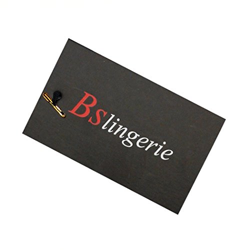 Bslingerie® Corsé para mujer, para reducir la cintura, brocado negro negro large