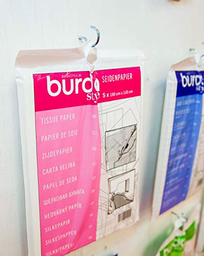 Burda 2Gtis | Papel de Seda para modistas | 110 x 150 cm, Tela, Rosa, Talla única