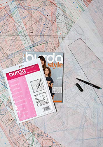 Burda 2Gtis | Papel de Seda para modistas | 110 x 150 cm, Tela, Rosa, Talla única