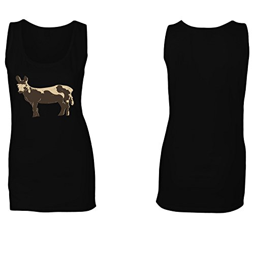 Burro Animal Gracioso Camiseta sin Mangas Mujer o567ft