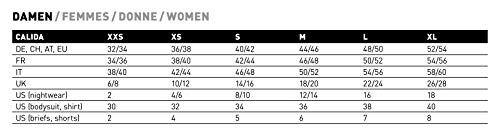 Calida True Confidence Damen Top Kurzarm Camiseta, Negro (WS Negro 996), L para Mujer