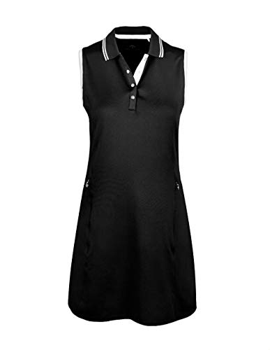 Callaway Sleeveless Golf Dress Vestido, Caviar, Medium para Mujer