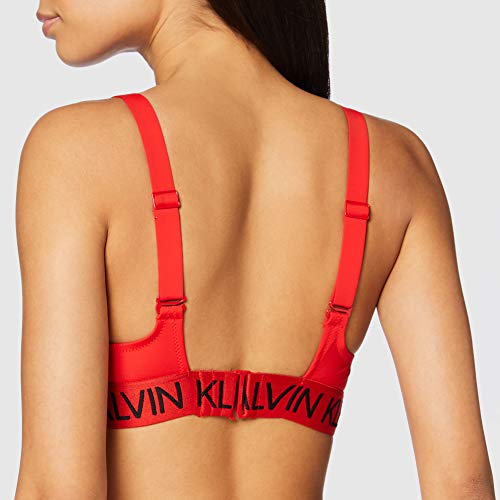 Calvin Klein Apex Triangle Pijama, Rojo (High Risk XBG), S para Mujer