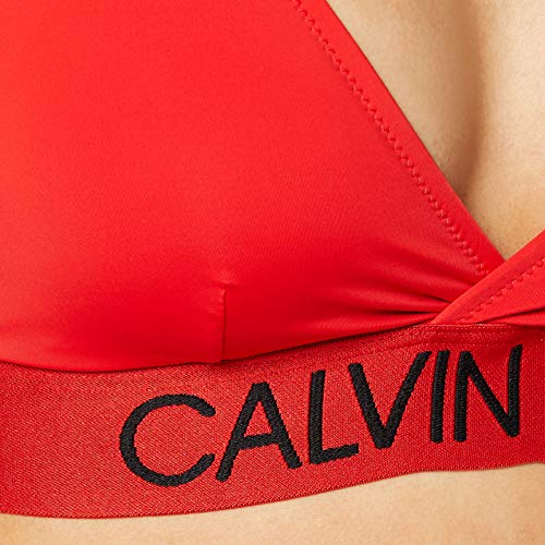 Calvin Klein Apex Triangle Pijama, Rojo (High Risk XBG), S para Mujer