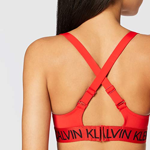 Calvin Klein Apex Triangle Pijama, Rojo (High Risk XBG), S para Mujer