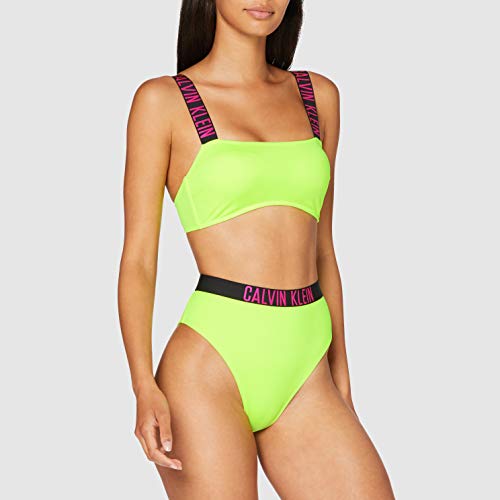 Calvin Klein Bandeau-rp-n Almohadillas y Rellenos de Sujetador, Amarillo (Safety Yellow ZAA), M para Mujer