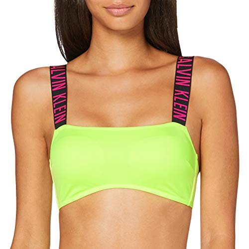 Calvin Klein Bandeau-rp-n Almohadillas y Rellenos de Sujetador, Amarillo (Safety Yellow ZAA), M para Mujer