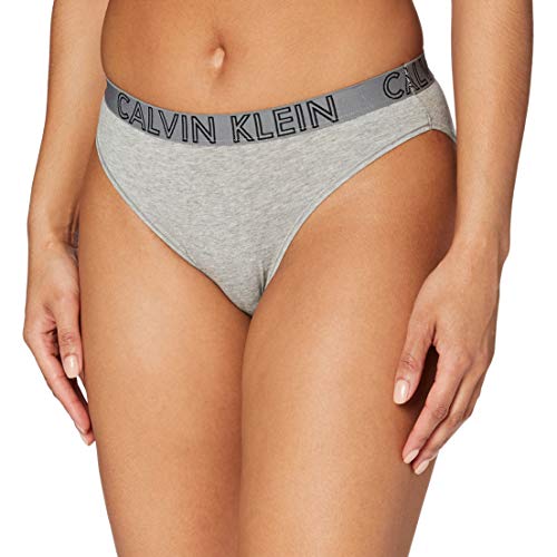 Calvin Klein Bikini Lencería, Gris (Grey Heather 020), XS para Mujer