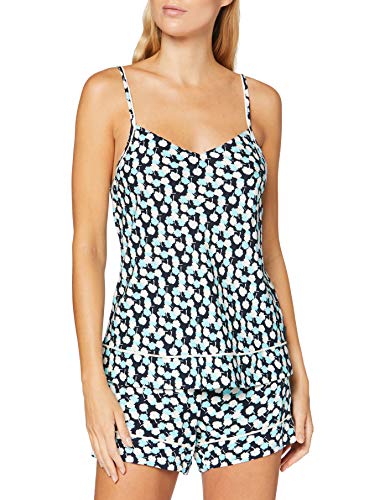 Calvin Klein Camisole Top de Pijama, Azul (Lucky Day Floral LDC), M para Mujer