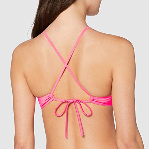 Calvin Klein Halter Bralette Pijama, Rosa (Neon Coral Pink 0J6), XS para Mujer