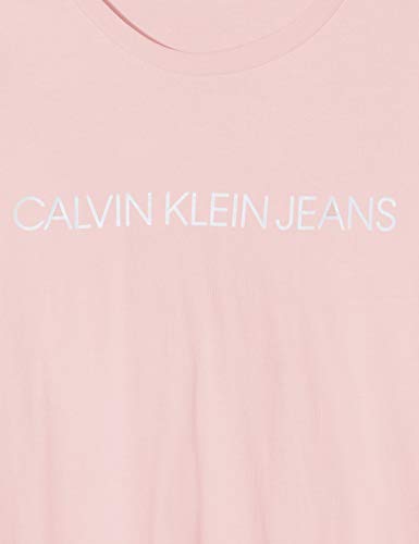 Calvin Klein Institutional Logo Slim Fit tee Camiseta, Rosa (Keepsake Pink Tir), L para Mujer