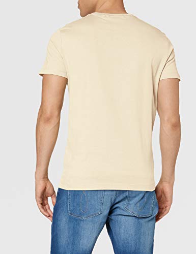 Calvin Klein Institutional Logo Slim SS tee Camisa, Pink, XS para Hombre