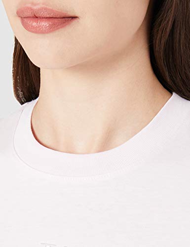 Calvin Klein Jeans Monogram Logo tee Camiseta, Rosa Perlado/Gris Tranquilo, S para Mujer