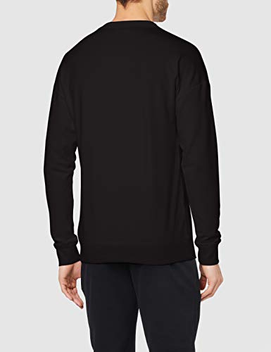 Calvin Klein L/s Sweatshirt Top de Pijama, Negro (Black 001), S para Hombre