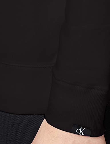 Calvin Klein L/s Sweatshirt Top de Pijama, Negro (Black 001), S para Hombre