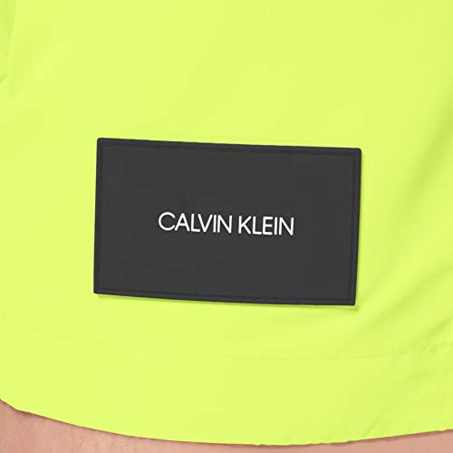 Calvin Klein Medium Drawstring Bañador, Amarillo (Safety Yellow ZAA), XL para Hombre