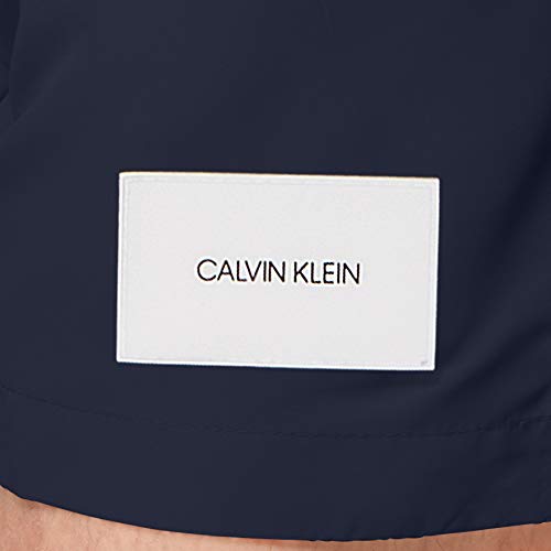 Calvin Klein Medium Drawstring Bañador, Azul (Black Iris CBK), L para Hombre