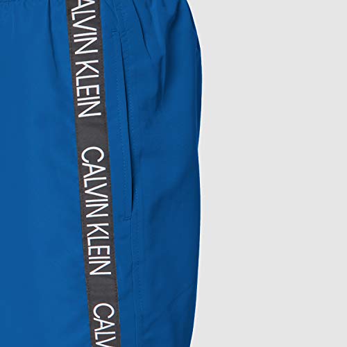 Calvin Klein Medium Drawstring Bañador, Azul (Snorkel Blue CJR), S para Hombre