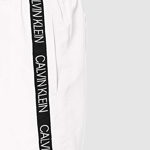 Calvin Klein Medium Drawstring Bañador, Blanco (PVH Classic White YCD), M para Hombre