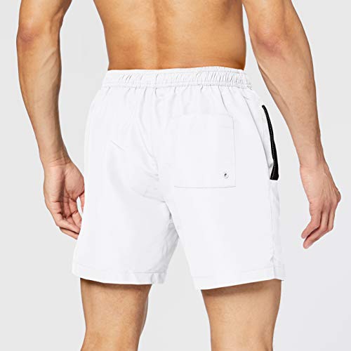 Calvin Klein Medium Drawstring Bañador, Blanco (PVH Classic White YCD), XL para Hombre