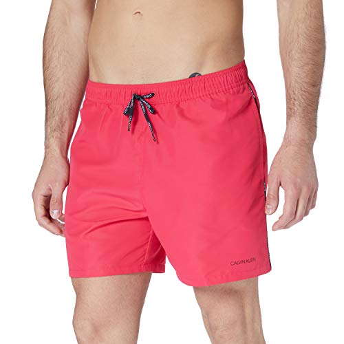 Calvin Klein Medium Drawstring Bañador para Hombre, Corazón Rosa 3, M