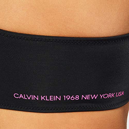 Calvin Klein One Shoulder Bandeau Pijama, Negro (PVH Black BEH), L para Mujer