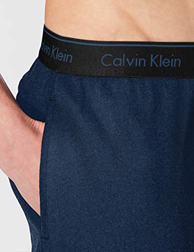 Calvin Klein Sleep Pant Pantalón de Pijama, Riverbed Heather, S Unisex Adulto