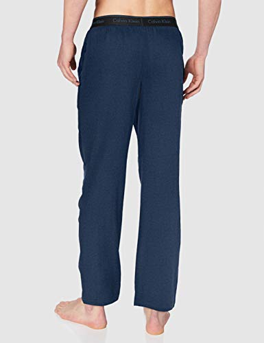 Calvin Klein Sleep Pant Pantalón de Pijama, Riverbed Heather, S Unisex Adulto