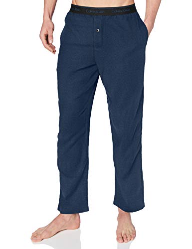 Calvin Klein Sleep Pant Pantalón de Pijama, Riverbed Heather, S Unisex Adulto