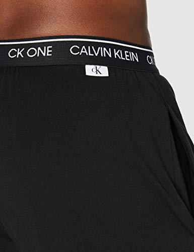Calvin Klein Sleep Pant Pantalones de Pijama, Negro (Black 001), L para Hombre