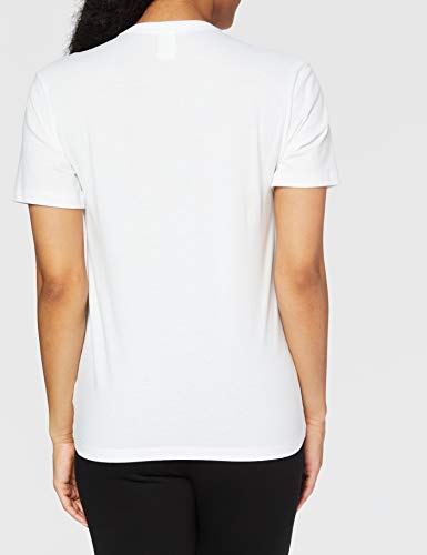 Calvin Klein S/s Crew Neck Camiseta, Blanco (White 100), XS para Mujer