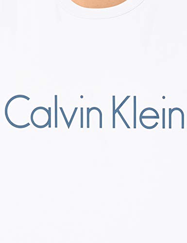 Calvin Klein S/S Crew Neck Camiseta, Logotipo Río Blanco, M para Mujer