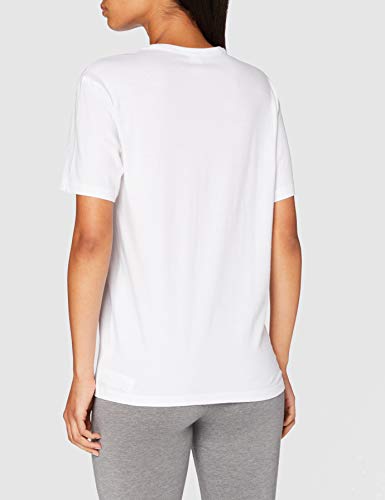 Calvin Klein S/s Crew Neck Top de Pijama, Blanco (White W. Grapefruit Logo WHW), M para Mujer