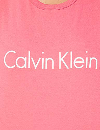 Calvin Klein S/s Crew Neck Top de Pijama, Rosa (Adored AD5), L para Mujer