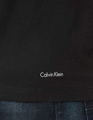 Calvin Klein S/s V Neck 3pk Camisa, Negro, XL Unisex Adulto