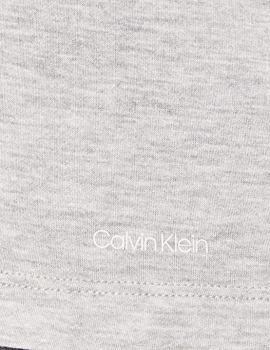Calvin Klein S/S V Neck Camiseta de Pijama, Grey Heather, S para Mujer