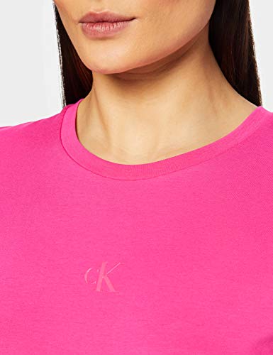 Calvin Klein Stretch Innovation SS tee Camisa, Party Pink, M para Mujer