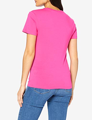 Calvin Klein Stretch Innovation SS tee Camisa, Party Pink, M para Mujer