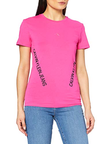 Calvin Klein Stretch Innovation SS tee Camisa, Party Pink, M para Mujer
