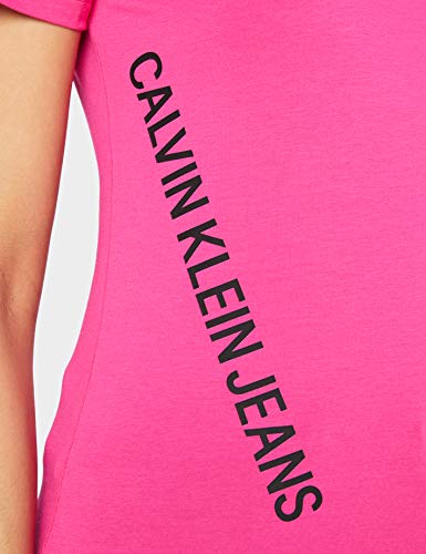 Calvin Klein Stretch Innovation SS tee Camisa, Party Pink, M para Mujer