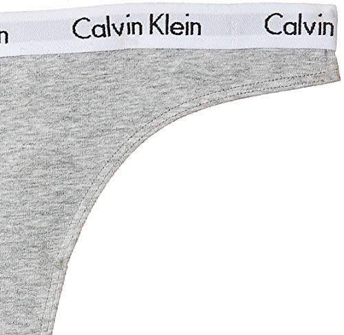Calvin Klein Thong, Tanga para Mujer, Gris (Grey Heather 020), X-Large