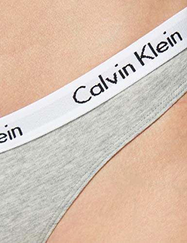 Calvin Klein Thong, Tanga para Mujer, Gris (Grey Heather 020), X-Large