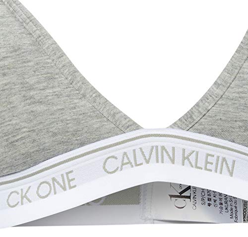 Calvin Klein Unlined Triangle Almohadillas y Rellenos de Sujetador, Gris (Grey Heather 020), L para Mujer
