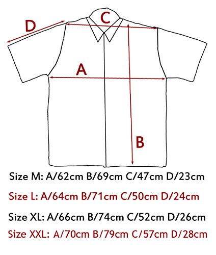 Camisa de bolos para hombre, diseño de cuadros, color negro negro y blanco M