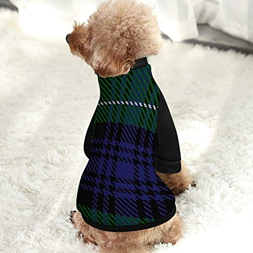 Camisa de perro para mascotas, clan escocés Abercrombie, ropa de tartán, camisa, pijama de gato, suéter a juego, transpirable, para perros pequeños, gatos, cachorros, suave, informal, acogedor, M