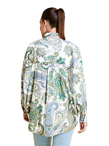 Camisa de popelina de algodón Falda Marina Rinaldi Blanco 79 48