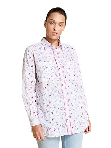 Camisa de popelina estampada espelta marina Rinaldi Blanco 002 48