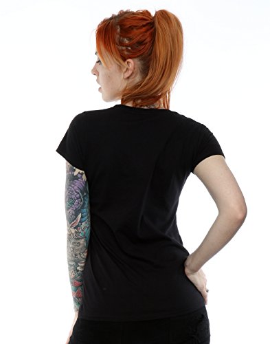 Camiseta con el logo de Queen, para mujera negro Large