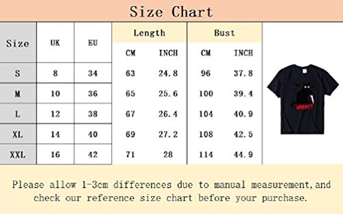 Camiseta de Halloween para mujer y hombre, diseño de gato con estampado gráfico de manga corta